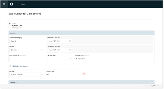 bulk edit journey segments